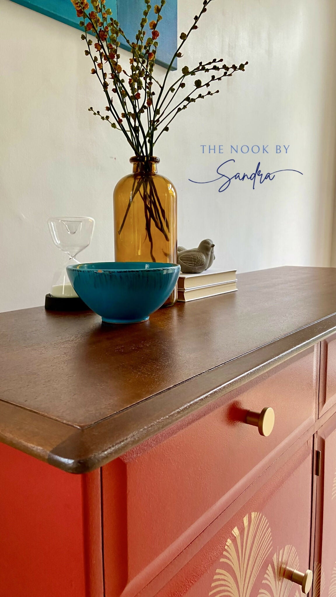 Midcentury Striking Stag Minstrel Mahogany Sideboard