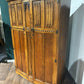 Vintage Jacobean Style Carved Medium Oak ladies Wardrobe8