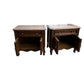 Vintage Oak French Provincial style bedsides cupboards by Century furniture
