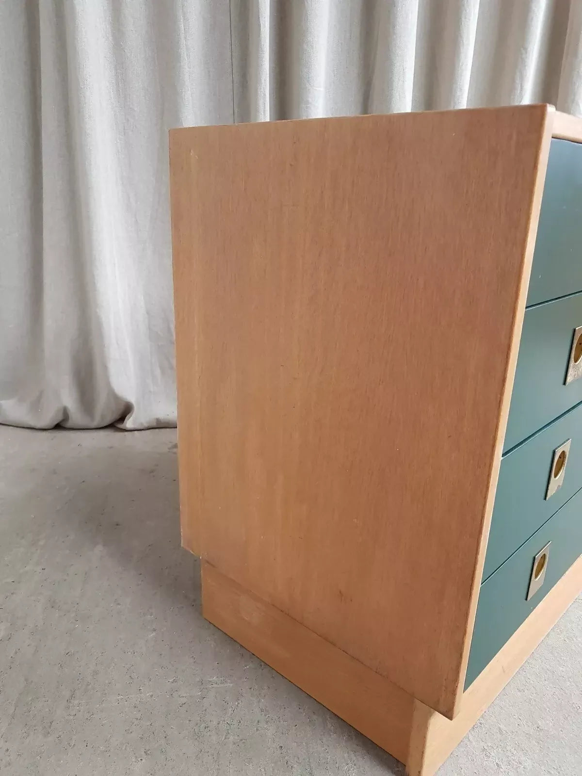 Vintage Mid Century Danish Oak Chest Of Drawers Scandinavian Style Retro R191