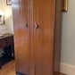 Mid-century wardrobe. Front facing rail with shelves, tie & shoe rail.