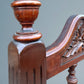 Antique Edwardian Carved Walnut Double Bed