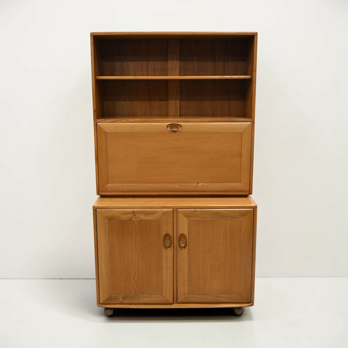 Ercol Windsor Drinks/Writing Cabinet Light Finish Micro Office FREE UK Delivery*