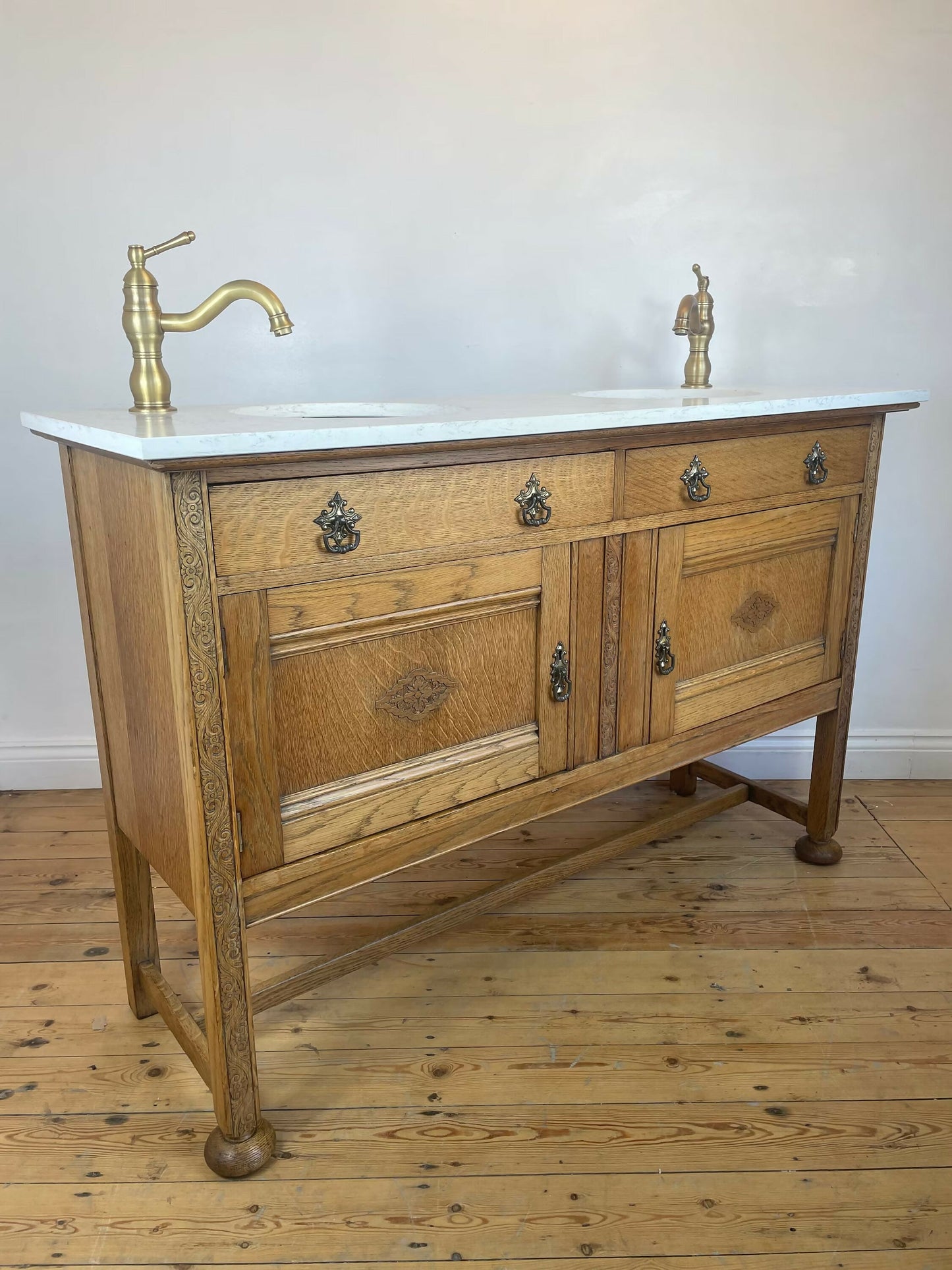 Vintage Vanity Unit Made to Order Vanity Unit Custom Made Bathroom Furniture Antique Vintage Bathroom Washstand Basin Unit