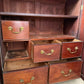 Antique Late Georgian Mahogany Estate Hall Actuary Bank Drawers Cupboard, C1800