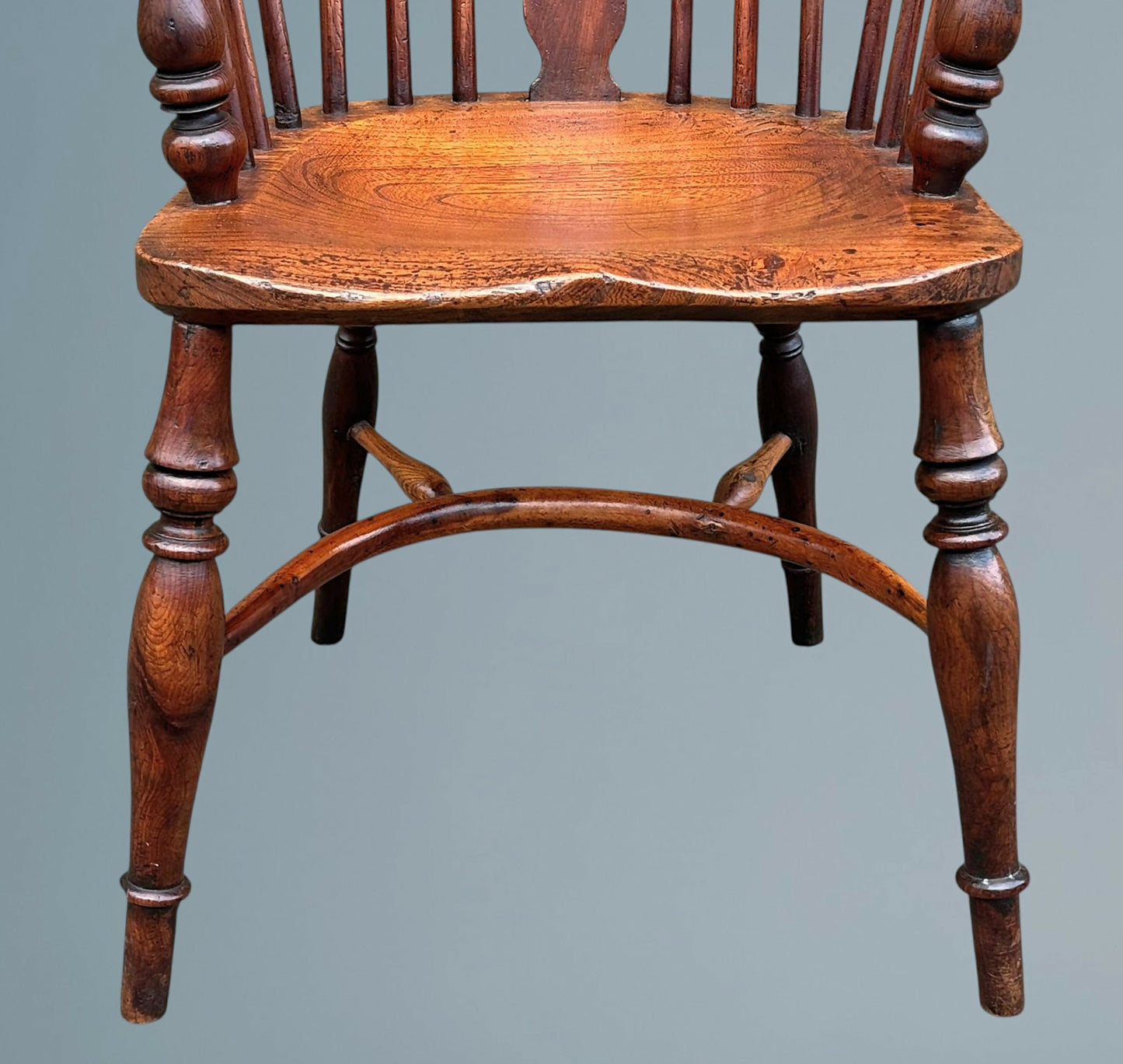 19th Century Yew Wood Windsor Armchair