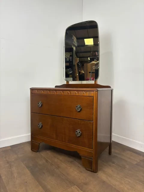 Vintage Lebus Oak Dressing Table
