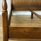 Bed Vintage French Style Oak King Size Bed Frame Carved Headboard LOT 6377