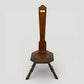 Vintage Spinning Wheel Chair Carved Oak Seat Spinning Stool FREE UK Delivery*. SBR11094/2710E