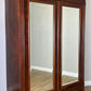 Wardrobe Antique French Style Mahogany Mirrored Two Door Carved Armoire LOT 6543