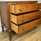 Chest of Drawers Vintage French Louis Oak 3 Drawers Carved Cabinet LOT 6261