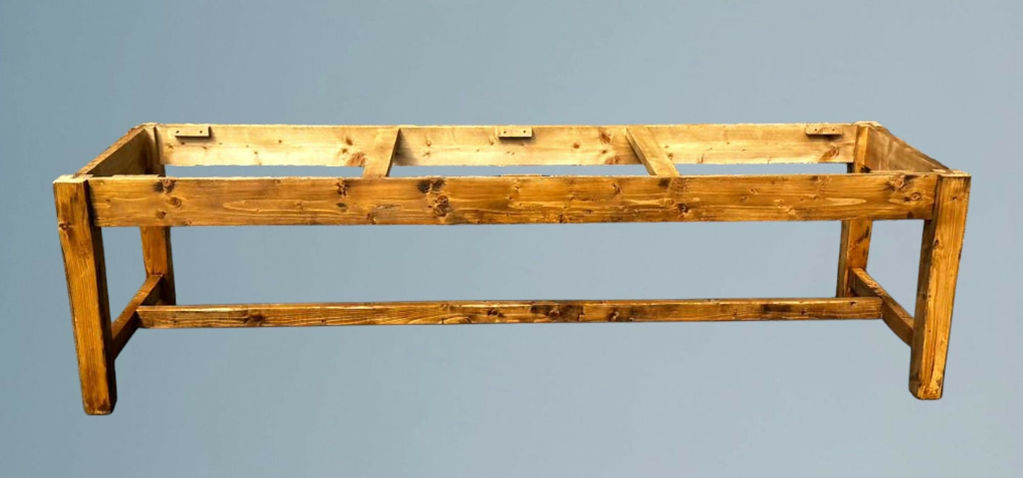 Large Pine Farm House Dining Table Seats 10