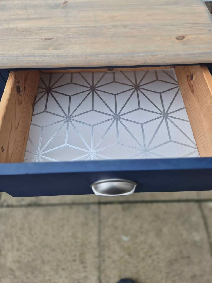 Stunning large navy chest of drawers