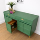 Refinished Mid Century Bright Green Nathan Sodeboard, drinks cabinet, TV stand, media unit