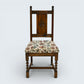 6 Yorke Old Charm Dining Chairs Trellis Fabric Light Oak Frames FREE UK Delivery