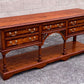 A TITCHMARSH AND GOODWIN STYLE SOLID OAK SIDEBOARD / DRESSER BASE / HALL LAMP TABLE