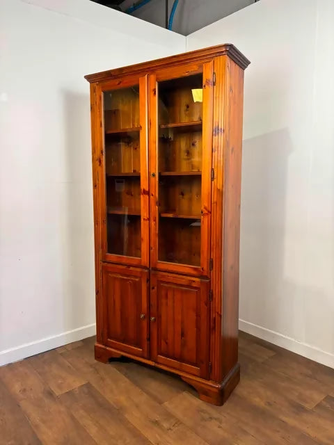 Contemporary ‘Ducal’ Pine Glazed Bookcase
