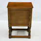 Old Charm Pedestal Cupboard Cabinet Linenfold Doors Tudor Brown FREE UK DELIVERY. SBR10924/0909E