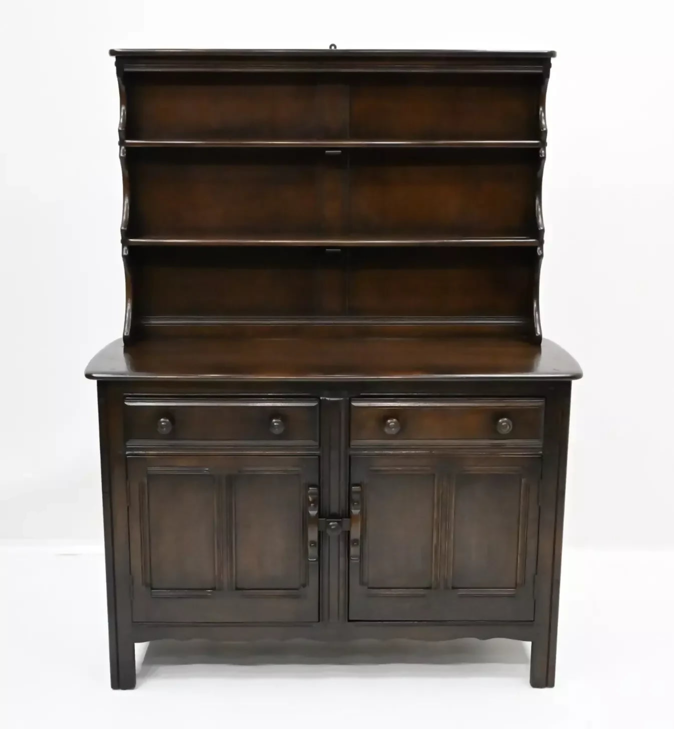 Ercol Welsh Dresser 2 Drawers 2 Cupboards Shelving 1960/70s FREE UK Delivery