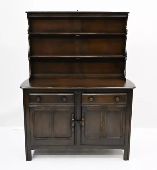 Ercol Welsh Dresser 2 Drawers 2 Cupboards Shelving 1960/70s FREE UK Delivery