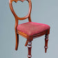 Set of Four Antique Victorian Mahogany Balloon Back Dining Chairs