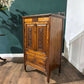 Victorian Rosewood Music Cabinet with Carved Floral Detailcv