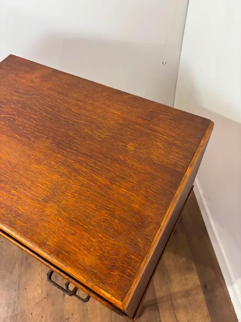 Vintage Oak Two Drawer Chest of Drawers