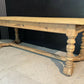 French Oak Farmehouse Dining Table with 2 Drawers