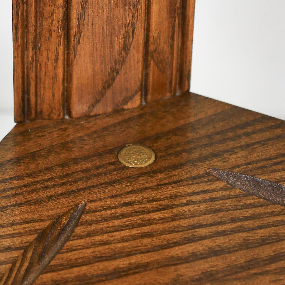 A Pair Ercol Windsor Wall Hanging Corner Units Hanging Shelves in Golden Dawn