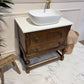 Traditional Vintage Wooden Bathroom Vanity Unit - George II