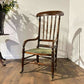 Edwardian Beech Armchair With Faux Rosewood Finish
