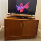 Mid Century G Plan Fresco Tv Stand Swivel Top Vinyl Storage Unit Teak