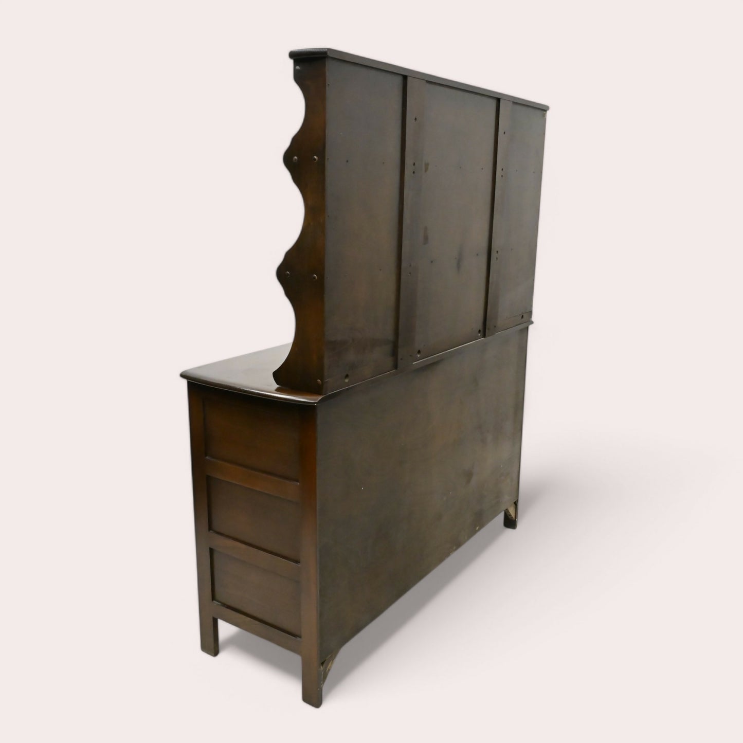 Ercol Dresser 4 Drawers 2 Cupboards and Shelved Top Dark Finish FREE UK Delivery. SBR10074/1302E