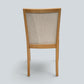6 Oak Dining Chairs Beige Fleck Upholstery EXC Very Clean FREE UK Delivery*