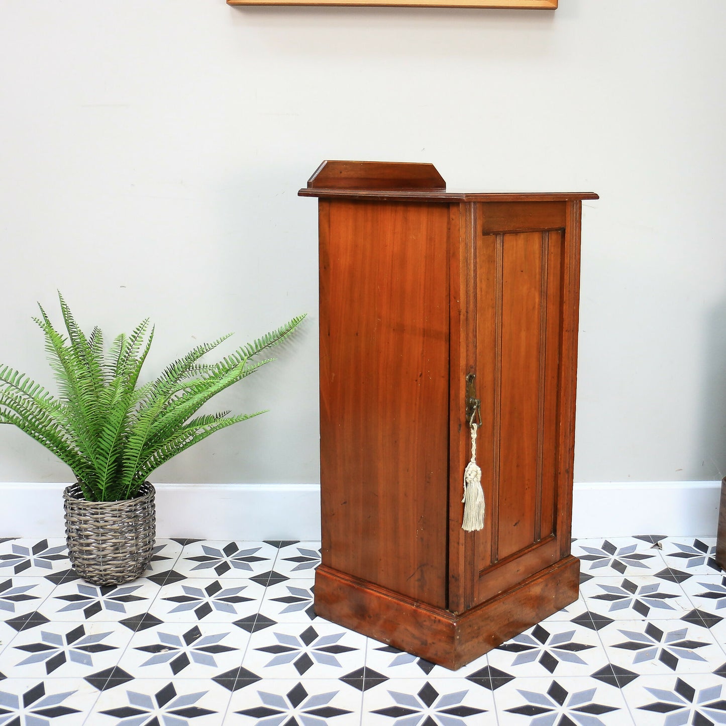 Antique Bedside Cabinet Pot Cupboard Late Victorian Mahogany