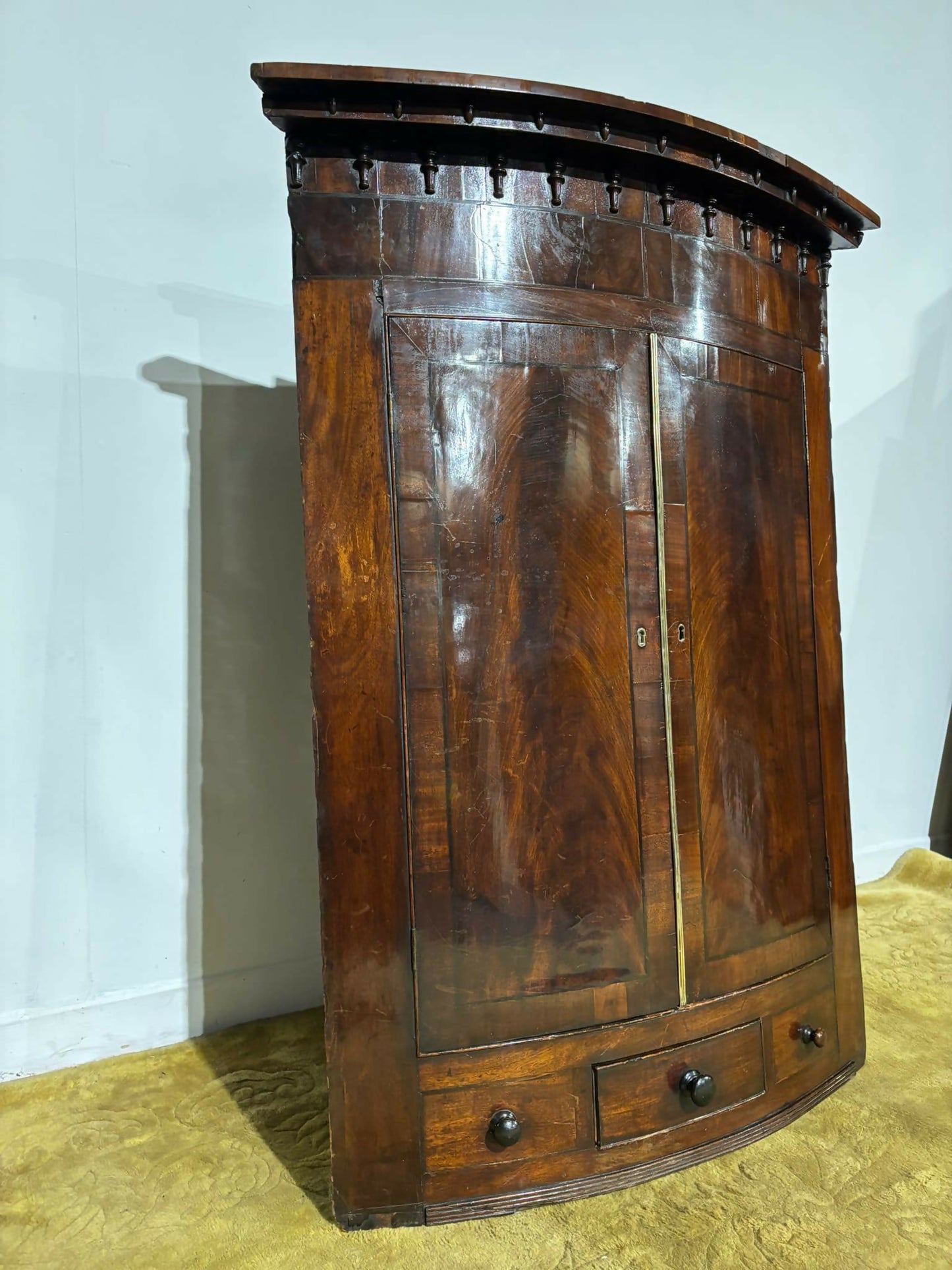 George III Mahogany Corner Cupboard9