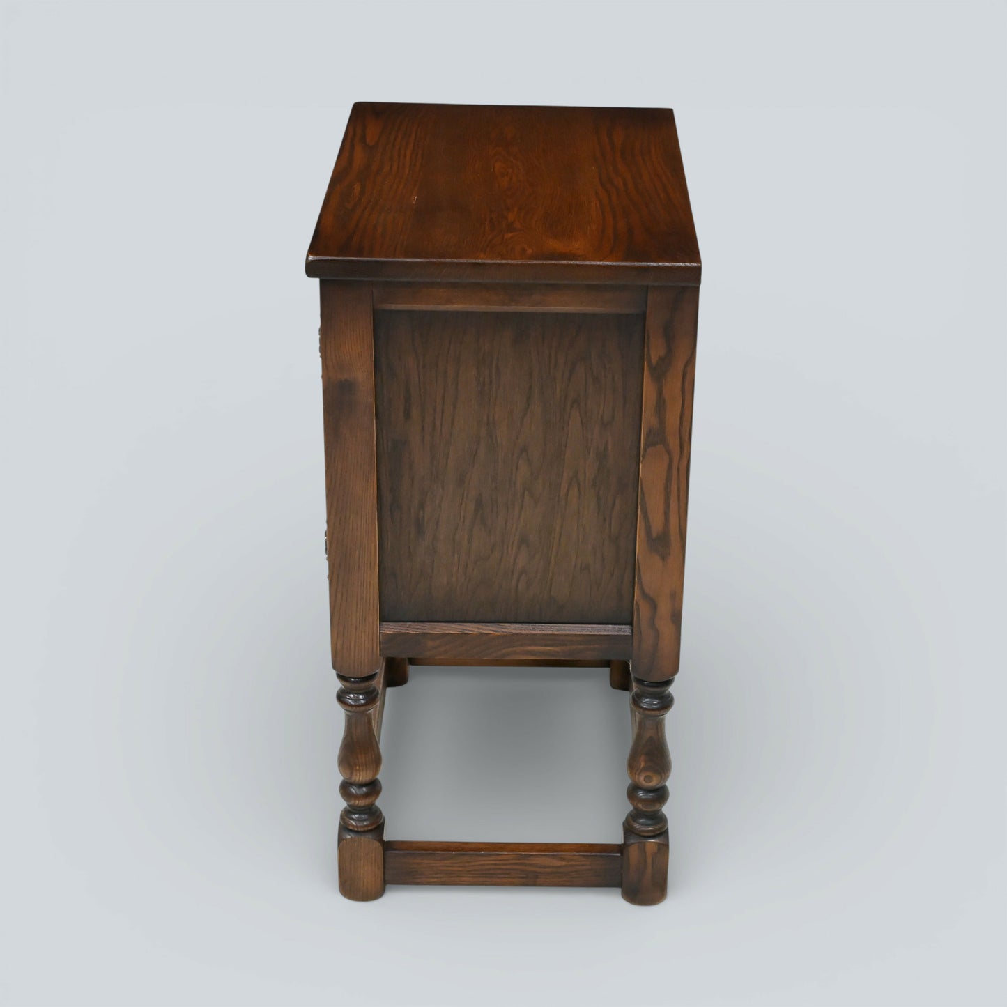 Old Charm Pedestal Cabinet Small Cupboard Bedside Tudor Brown FREE DELIVERY*