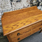 Vintage Oak Chest Of Drawers: Tallboy Cabinet Two Drawer
