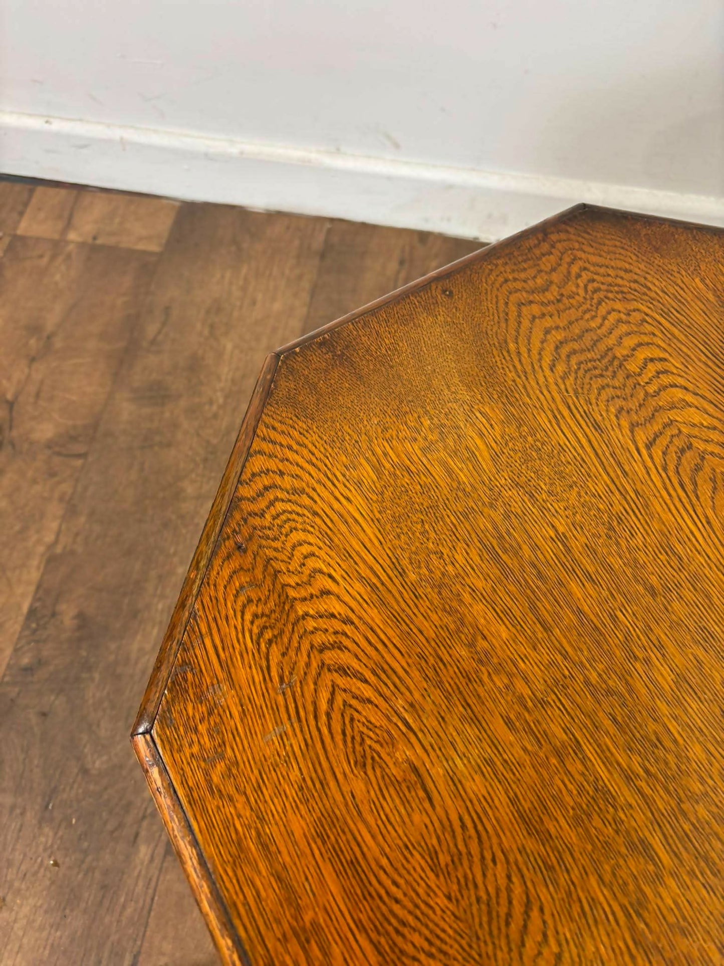 Vintage Oak Octagonal Coffee Table