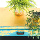 Gold And Teal Upcycled Records Drinks Cabinet