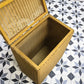 Lloyd Loom Lusty Linen Laundry Bin Basket in Gold