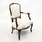 Vintage French Louis Philippe Style Armchair Cream Upholstery FREE UK Delivery