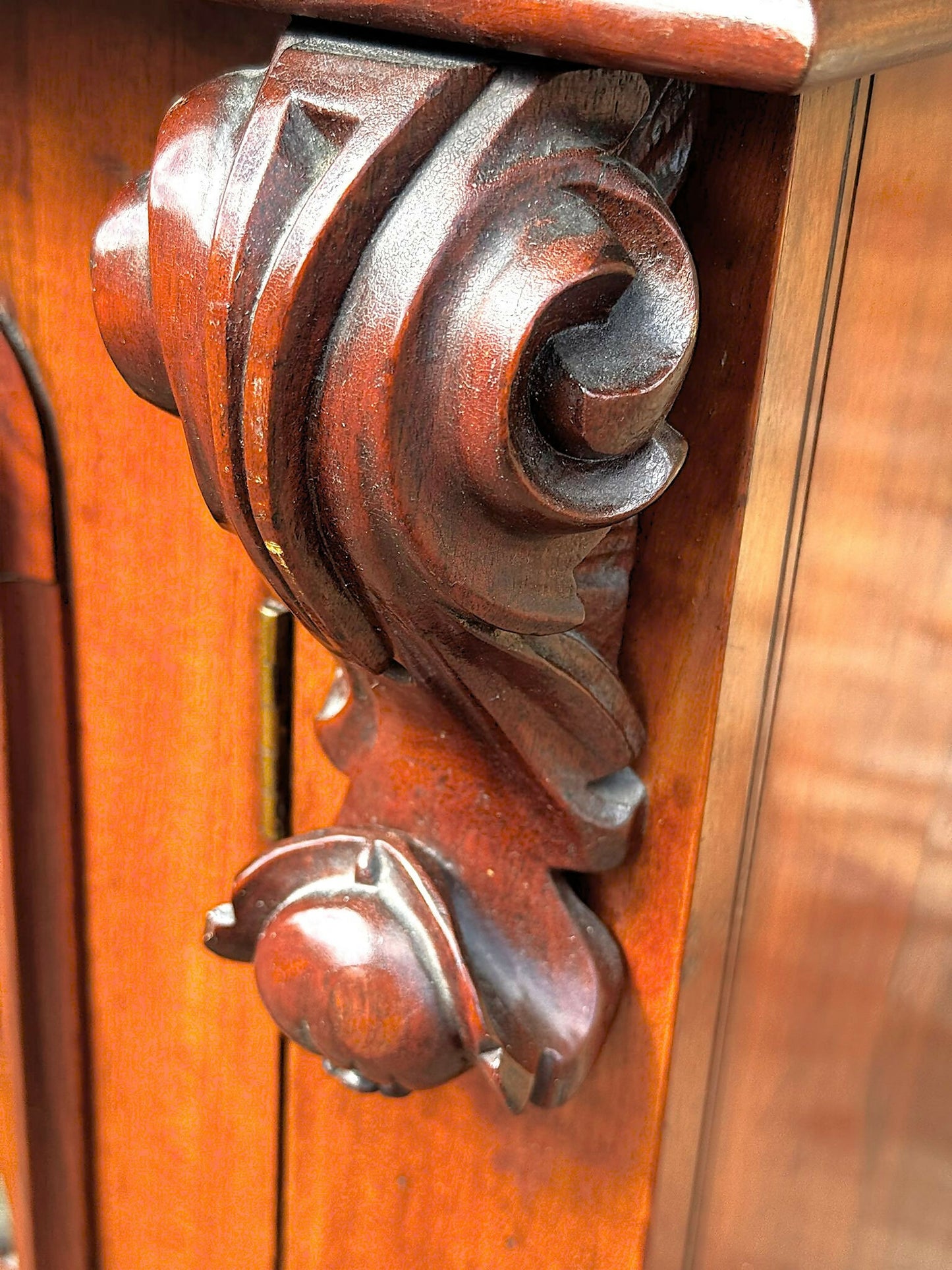 A Large Impressive Victorian Figured Mahogany Bookcase