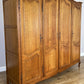 Wardrobe Vintage French Louis XVI Style Oak Four Door Carved Armoire LOT 6401