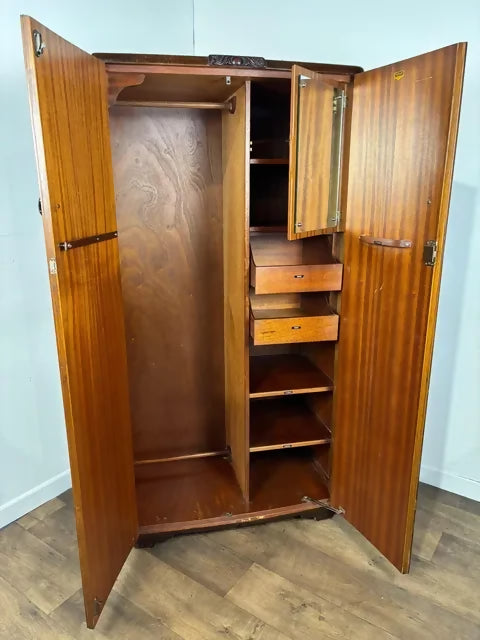 Vintage Oak Fitted Gents Wardrobe