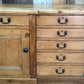 Antique Large Breakfront Mid Victorian Estate Country Sideboard Bank of Drawers Housekeeper Dresser Chest, c1850