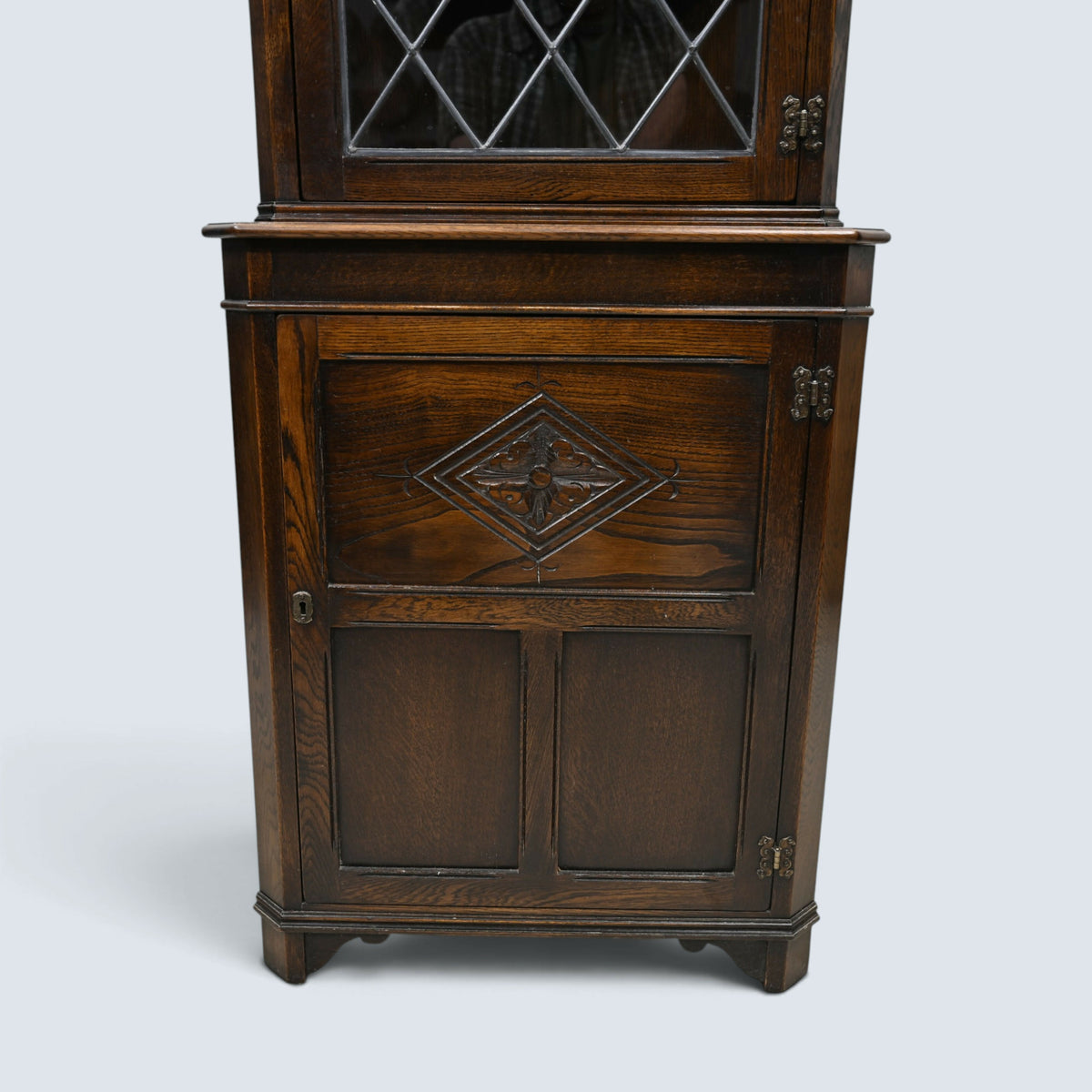 Jaycee Corner Cabinet with Lower Cupboard & 3 Shelves FREE UK Delivery*