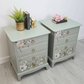 Stag minstrel green bedside tables