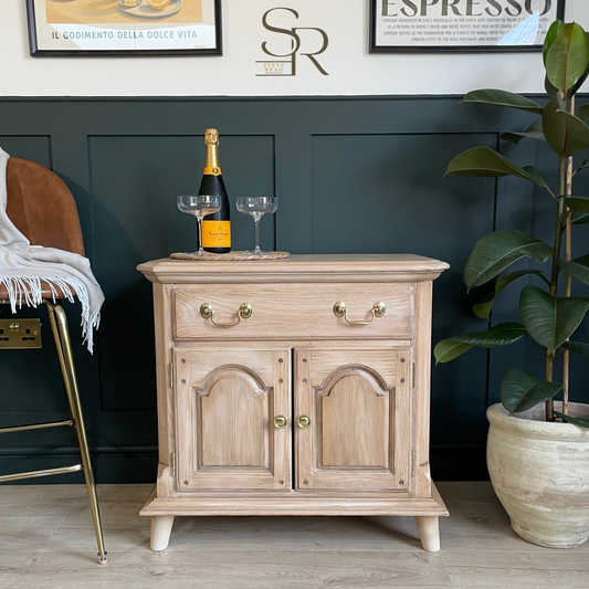 Vintage Oak Cabinet | Restored Thomasville Sideboard | Rustic Oak storage Cabinet | Stag Cabinet | Solid Oak Storage