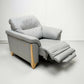 Ercol Electric Reclining Armchair From Grey Leather Enna Range FREE UK Delivery*